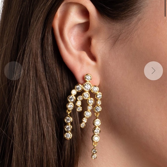 🎁Alexia Bittar Asterales 14K-Gold-Plated Chandelier Earrings - 🎁🥳 - Picture 5 of 13